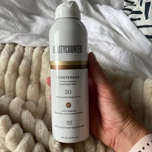 Beautycounter tinted sunscreen spray